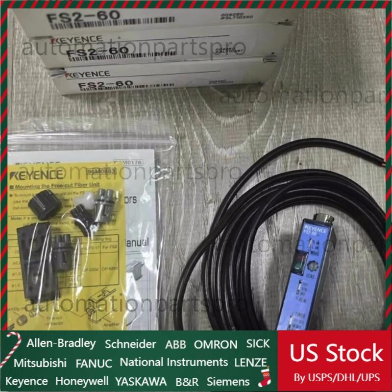 1PC New Keyence FS2-60 Fiber Photoelectric Sensor FS260 Free Shipping