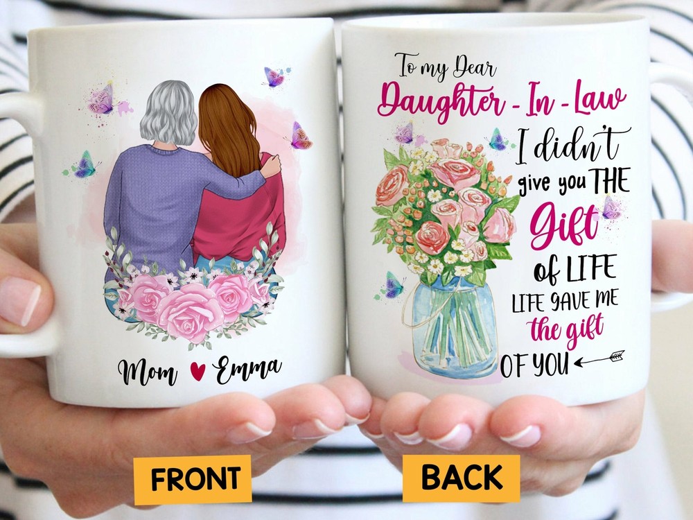 Personalized To My Daughter In Law Coffee Mug Custom Mug For Daughter In Law