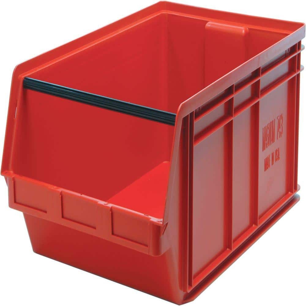 Red Magnum 27-Gallon Storage Tote 1-Pack Heavy Duty Container
