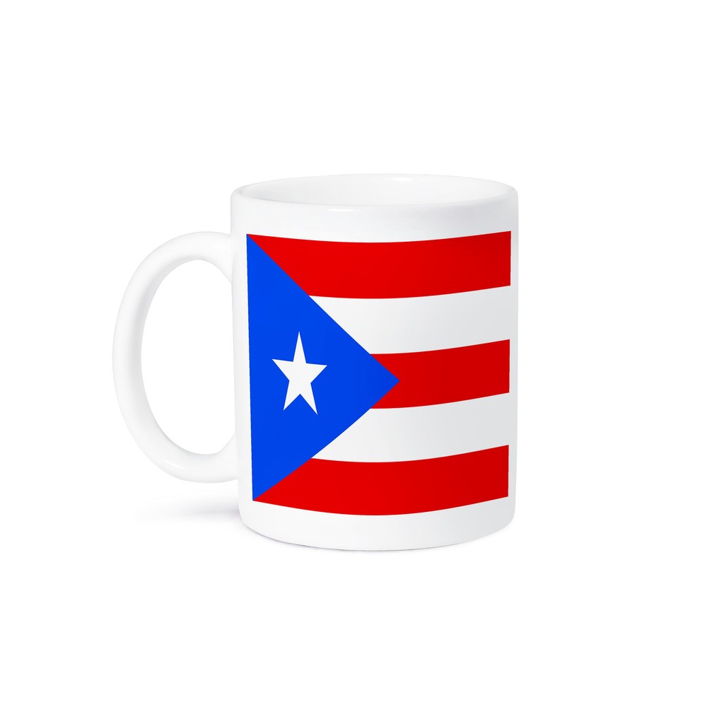 Puerto Rico Flag Design Ceramic Coffee Mug by 3dRose