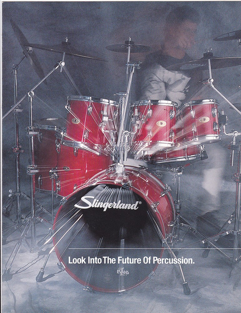 VINTAGE SLINGERLAND DRUM SET musical instrument catalog MISC-0313