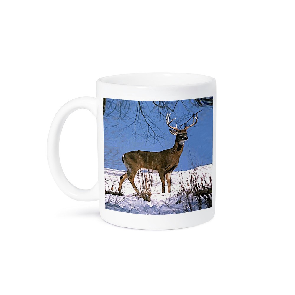3dRose White Tailed Deer Coffee Mug
