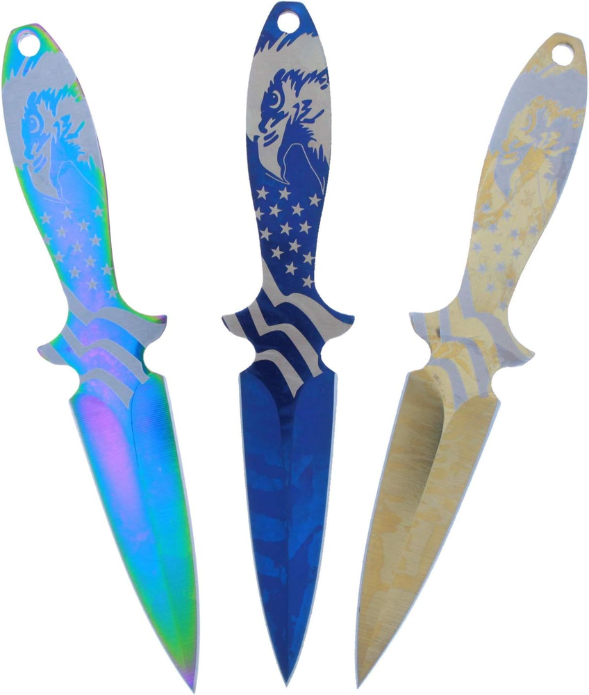 Bald Eagle Throwing Knives 3 Piece Set