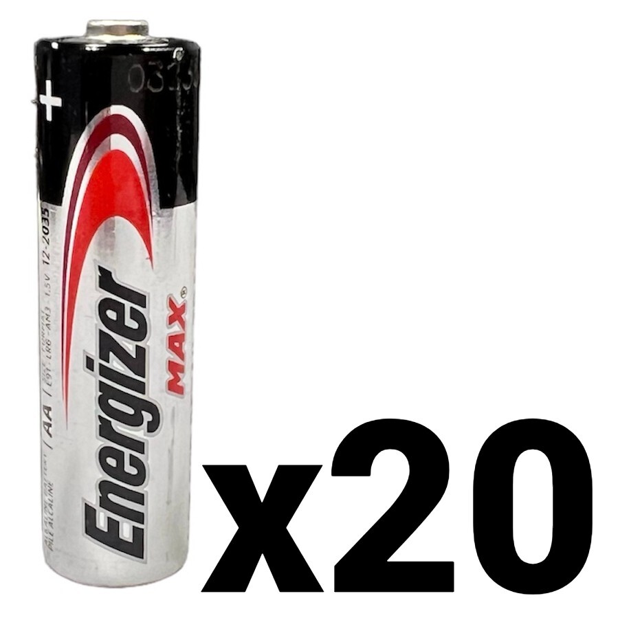 20 TWENTY NEW ENERGIZER MAX AA E91 DOUBLE A ALKALINE EXP 2035