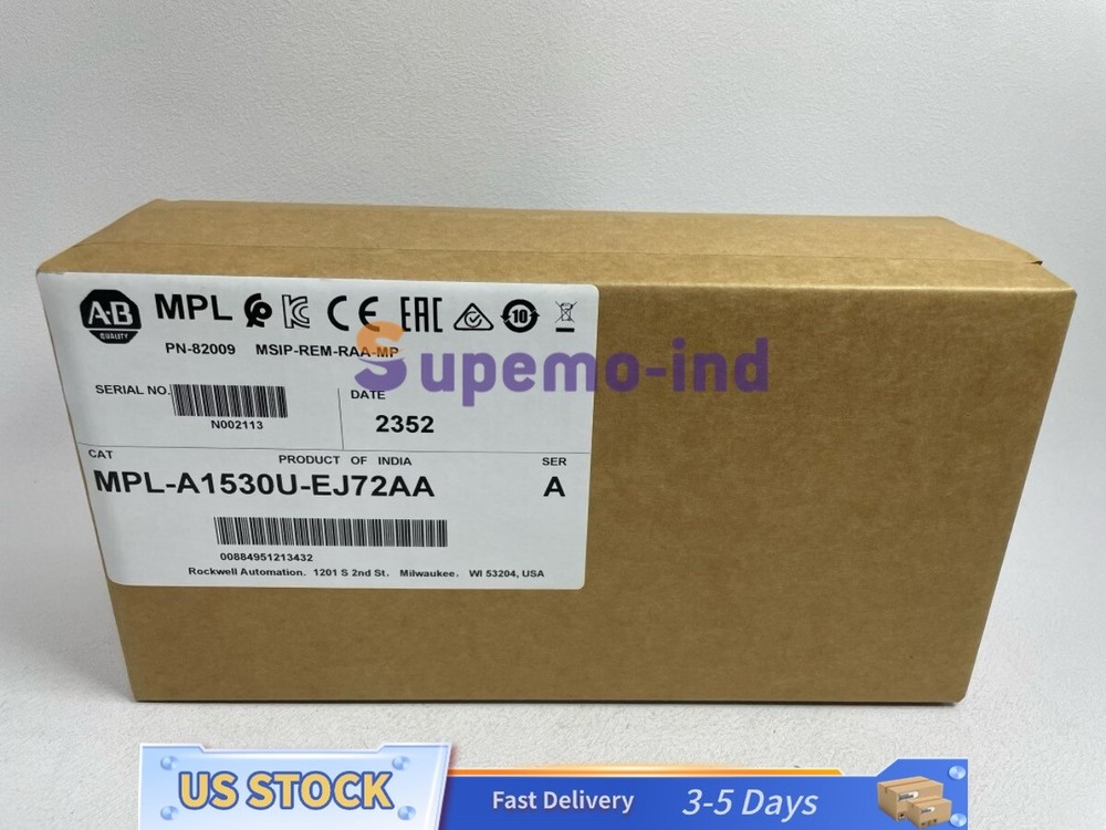 Allen Bradley MPL-A1530U-EJ72AA Servo Motor New MPLA1530UEJ72AA Fast Shipping
