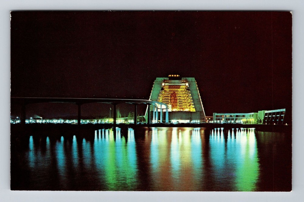 Vintage Walt Disney World Contemporary Resort Postcard Orlando Florida