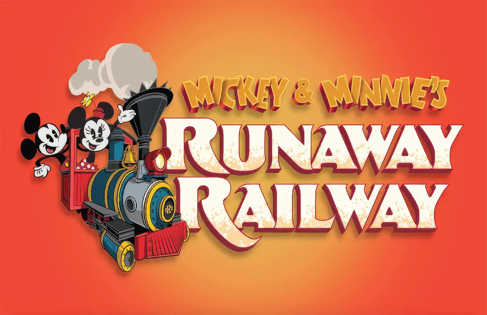 Mickey's Runaway Railway Minnie Mouse Train Logo Art Matte Poster 13x19