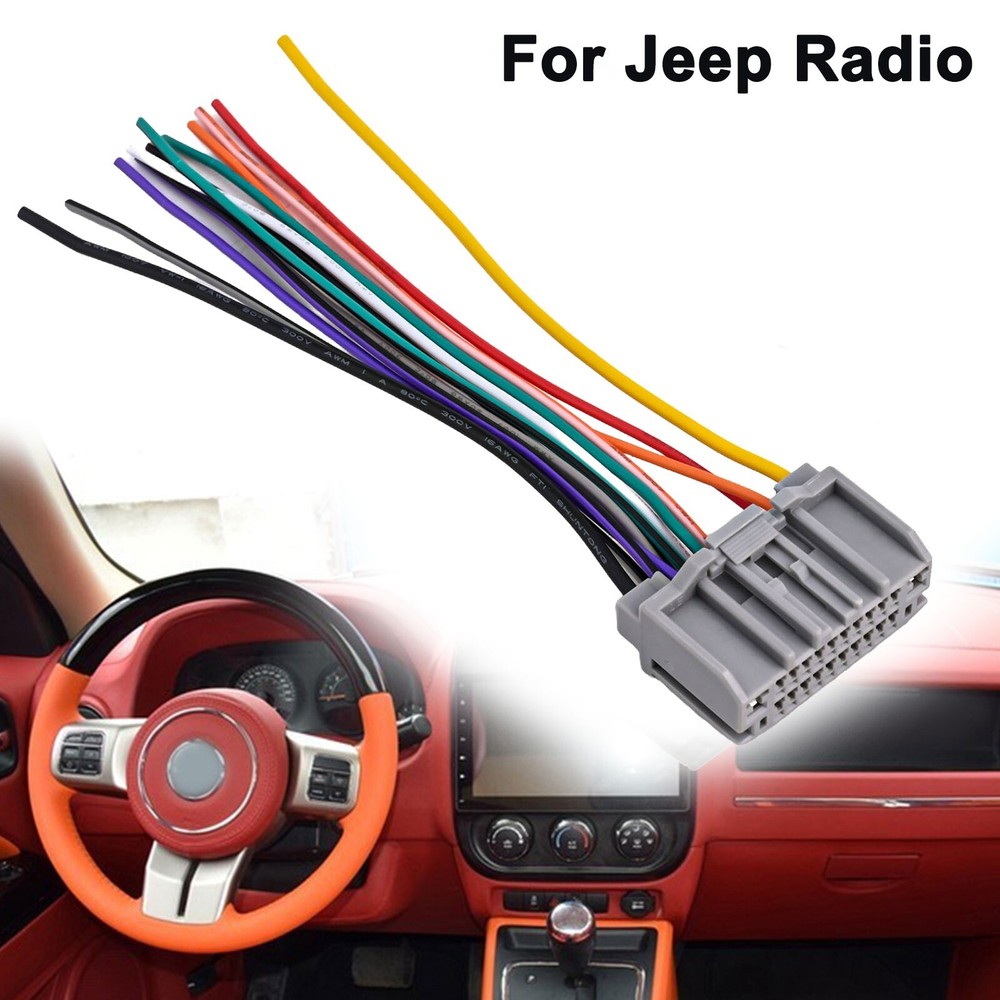 Seamless and Convenient Car Audio Wiring Harness Adapter for Jeep For Wrangler