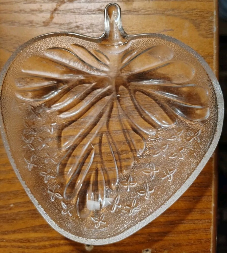 Apple  Crystal Glass Lenox  Bowl Candy Dish