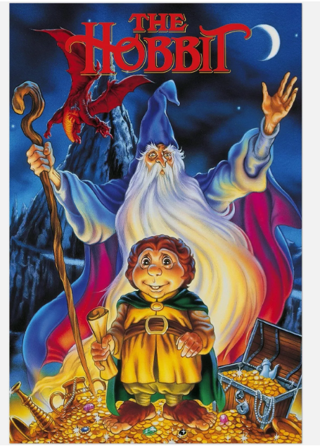 The Hobbit - Lord of the Rings Animated 1977 Movie Poster - Room Home Decor
