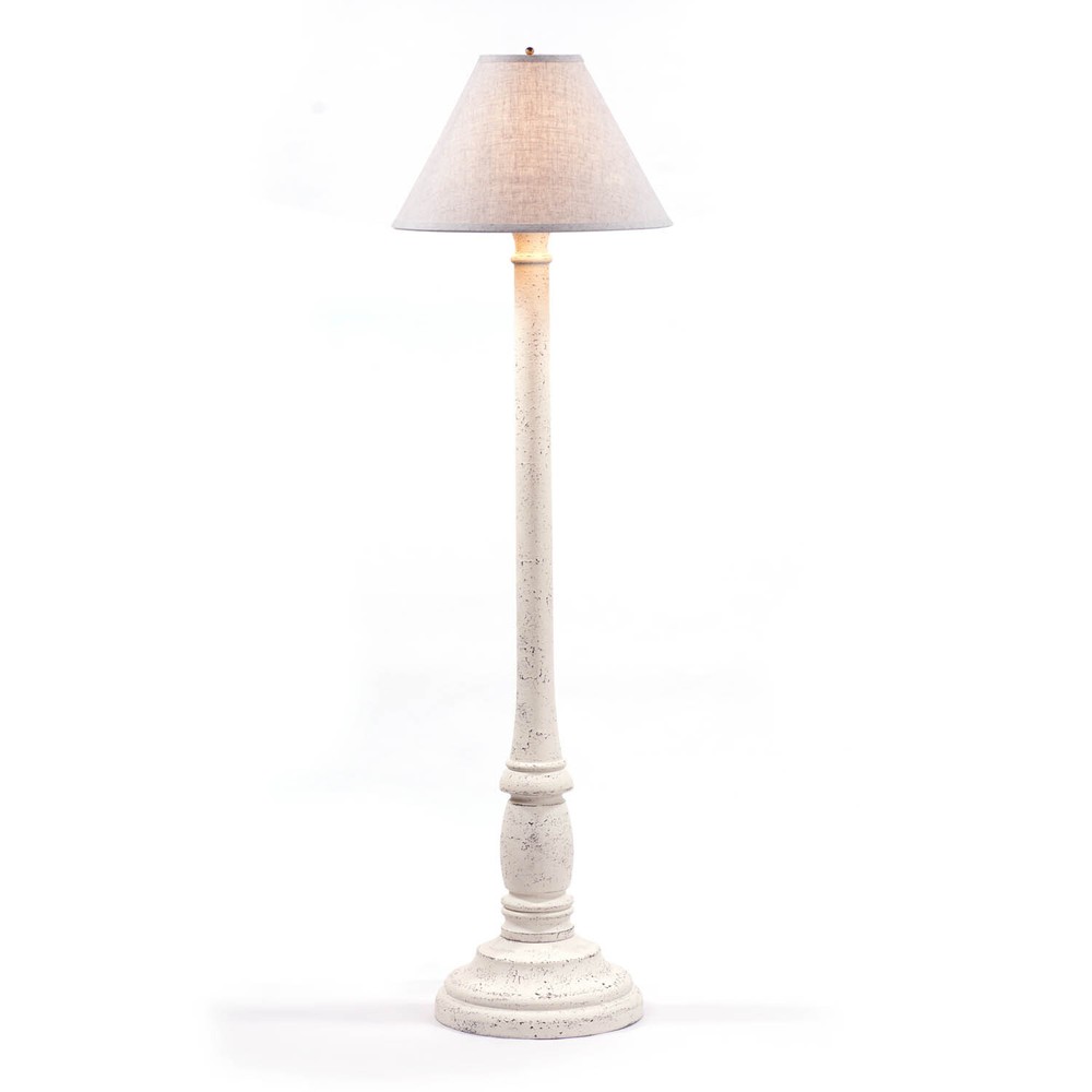 Brinton House Floor Lamp in White with Shade