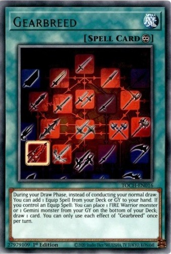 Gearbreed TOCH-EN016 1st Edition Rare Near Mint Yu-Gi-Oh Card
