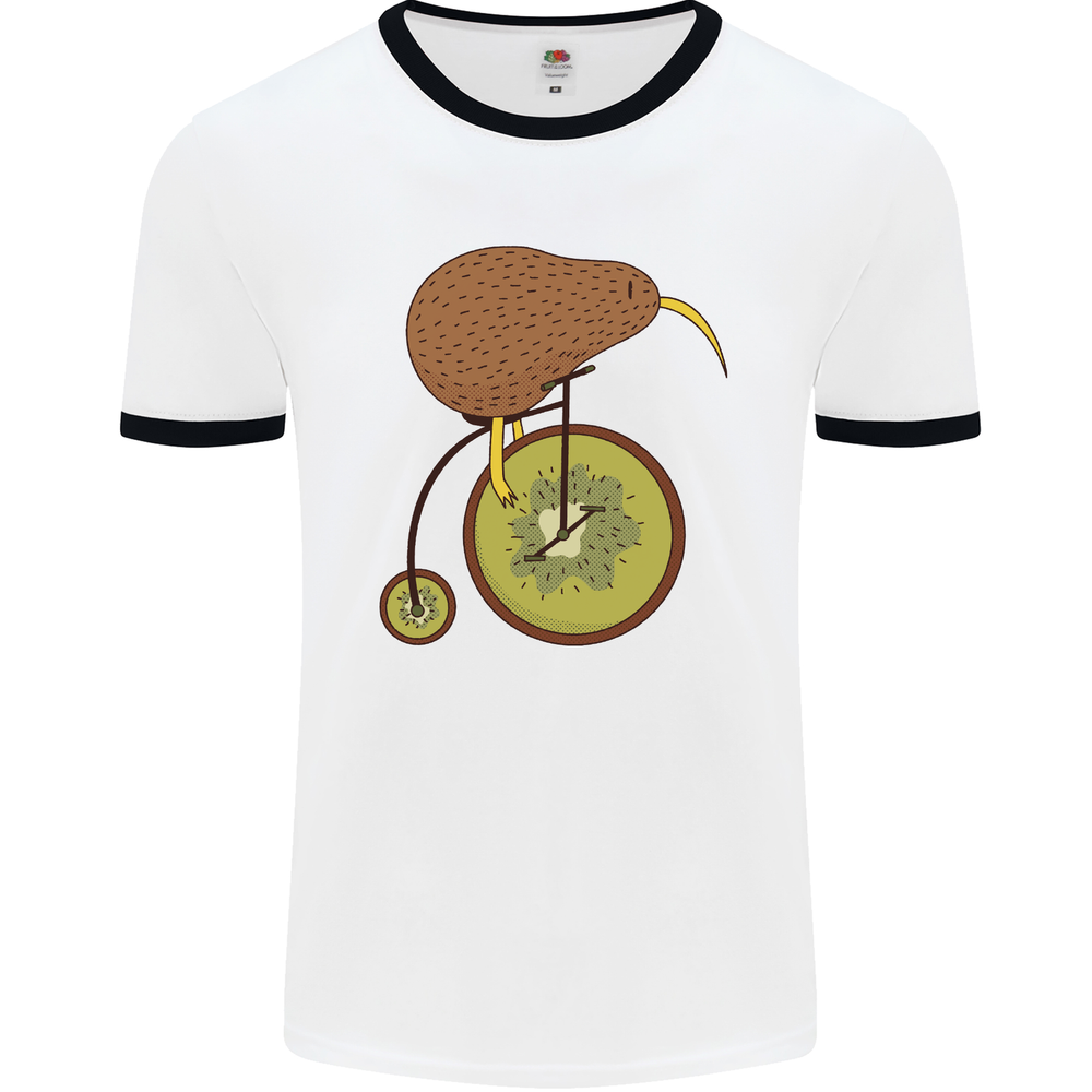 Funny Kiwi Bicycle Bike Design Men's Ringer T-Shirt