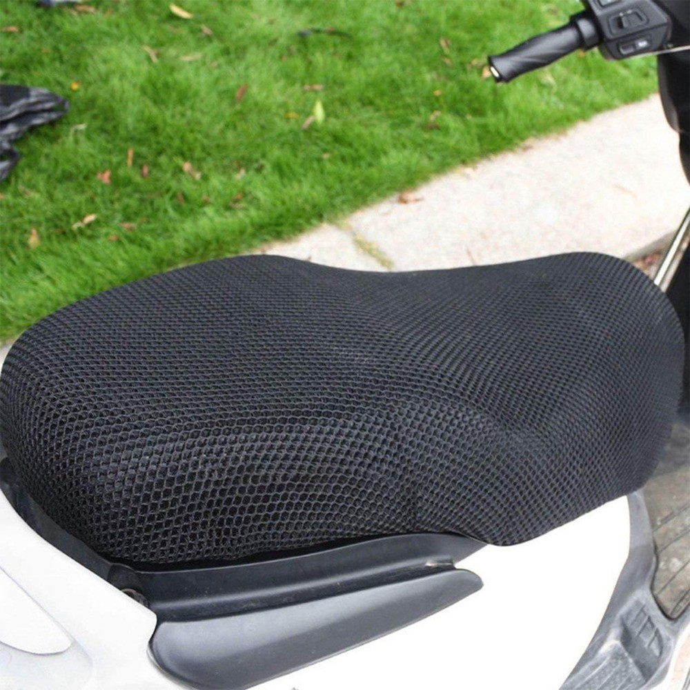 1*Size XXL Motorcycle Seat Cover Anti-slip 3D Mesh Fabric Relief Shockproof