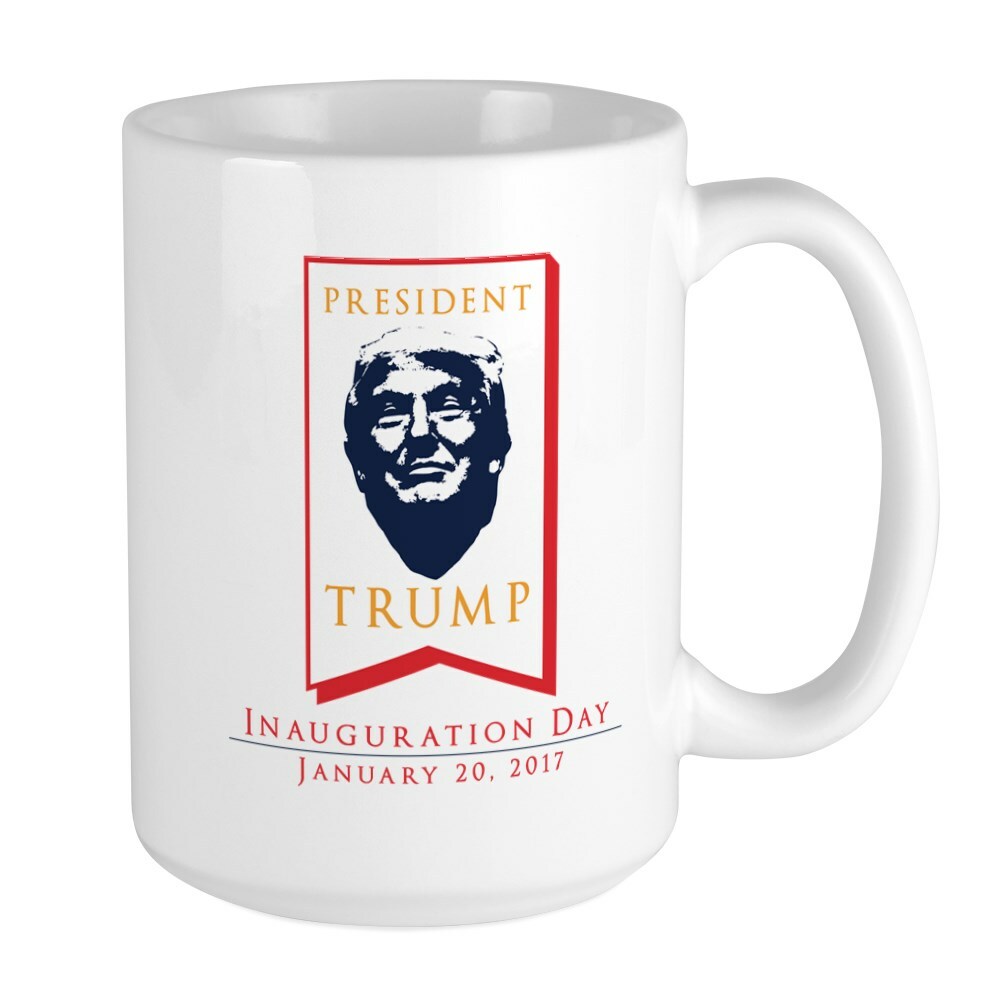 CafePress Trump Inauguration Large Mug (2032846411)