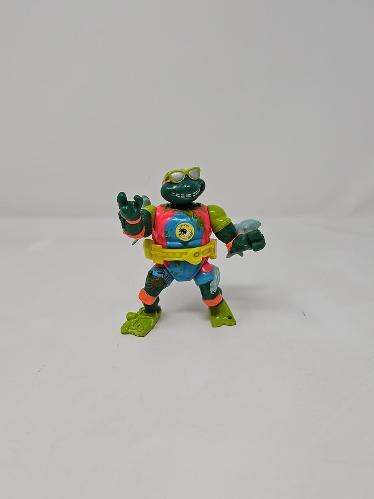 Vintage TMNT Sewer Surfer Mike Figure Teenage Mutant Ninja Turtles Michelangelo