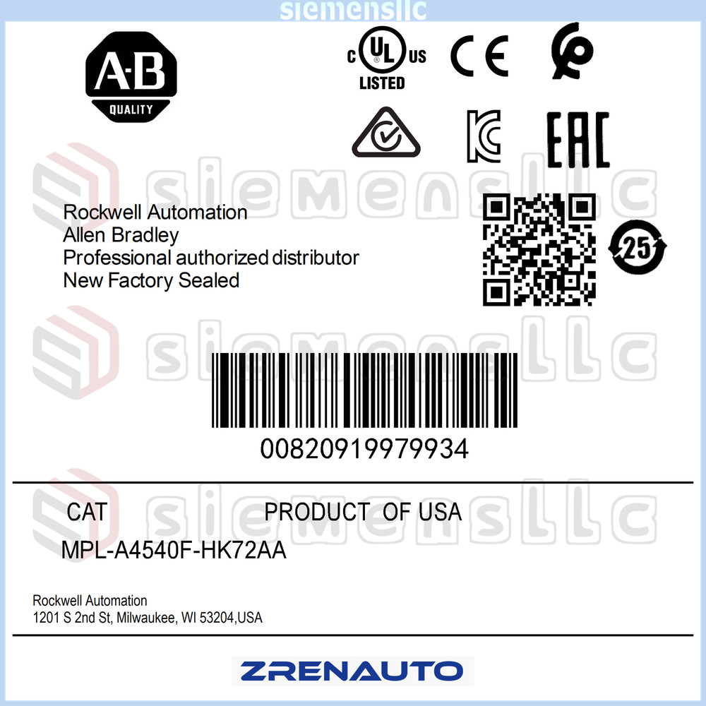 Free Tax MPL-A4540F-HK72AA AB Servo Motor Spot Goods MPLA4540FHK72AA GQY0