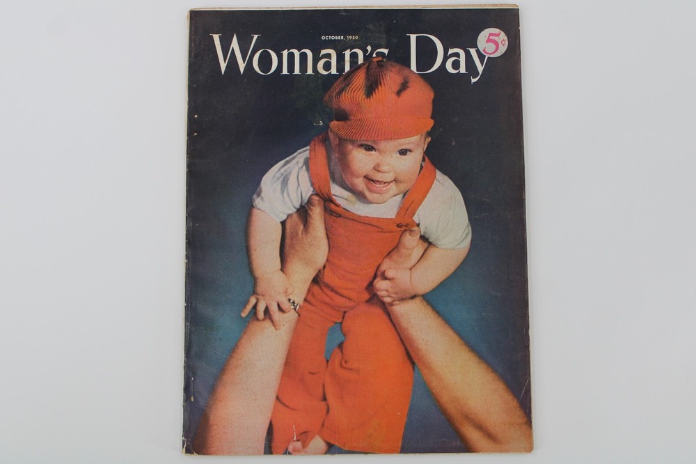 Women's Day Magazine October 1950 Vintage 5 Cent Price Fair To Good Condition-image