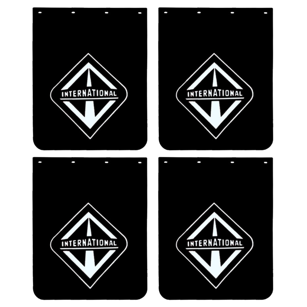 24x30 Heavy Duty PVC Polymer Semi Truck Mud Flaps 2 Pairs Tractor Trailer