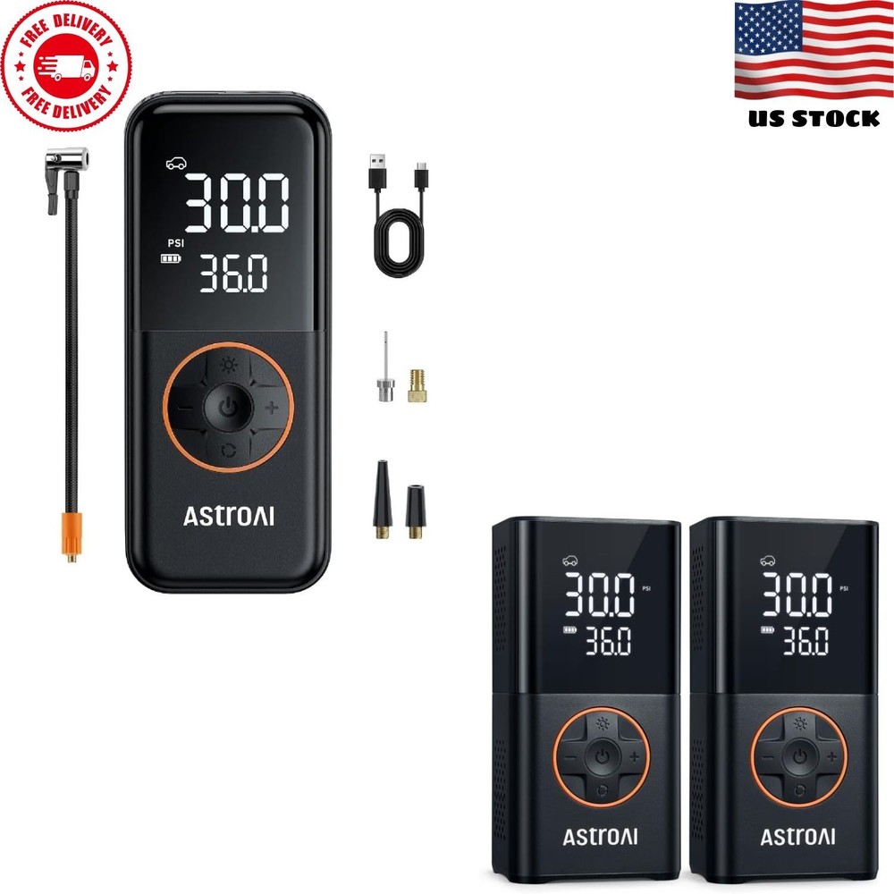 150PSI Portable Car Tire Inflator Air Compressor Pump L4 Model