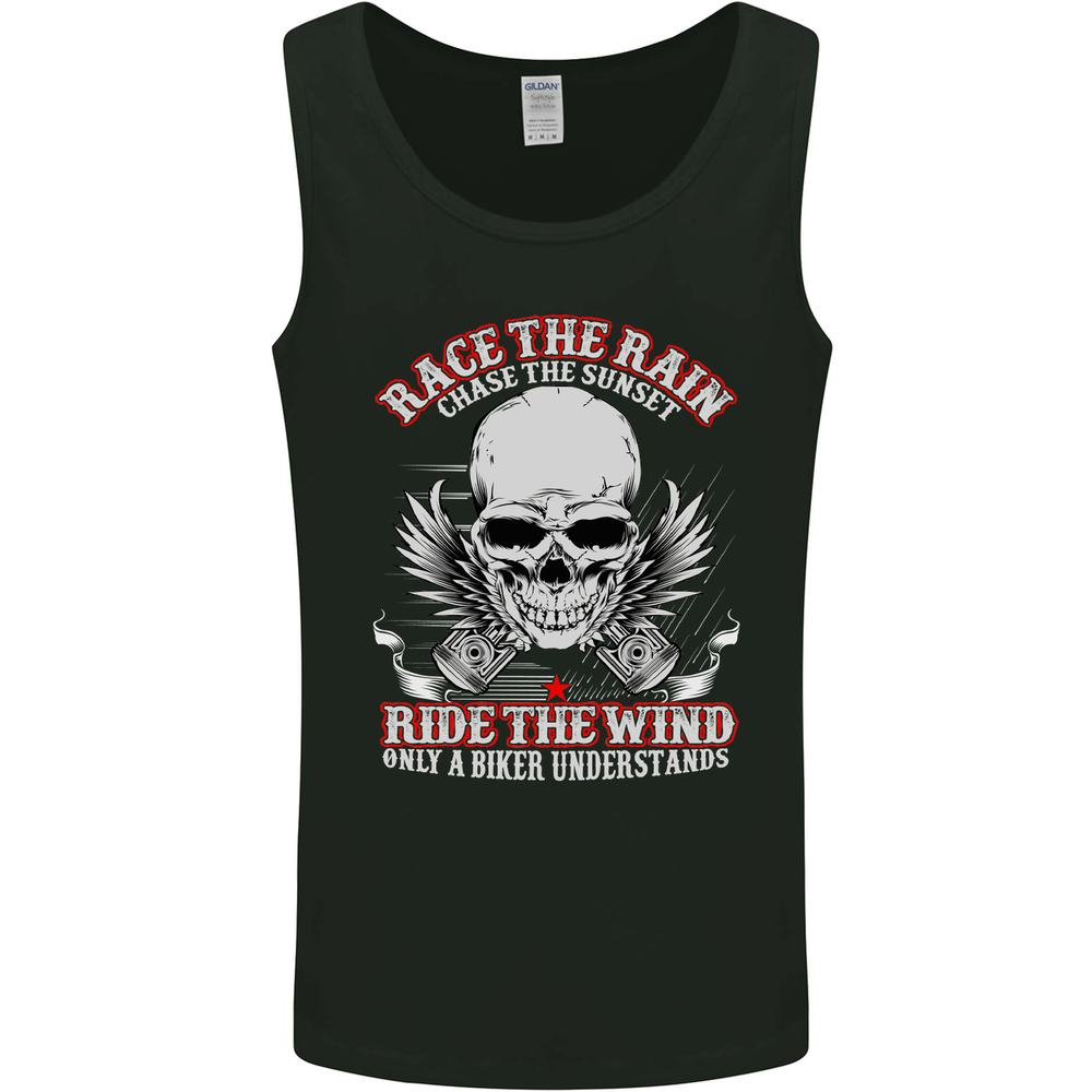 Race the Rain Biker Mens Vest Tank Top