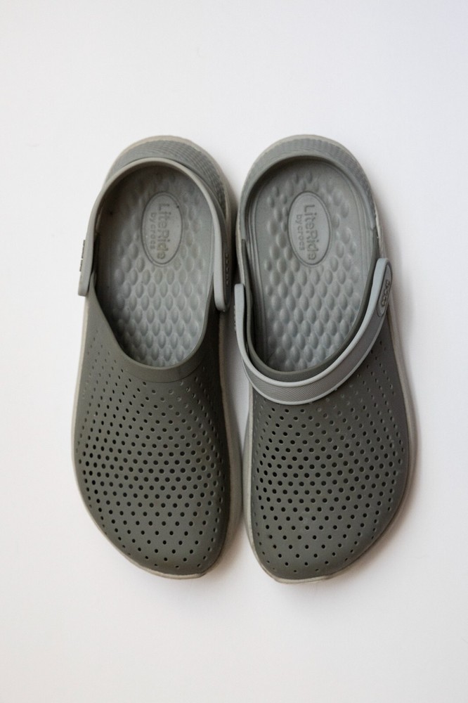 Crocs LiteRide Clogs - Used, Gray Women's 9, Men's 7