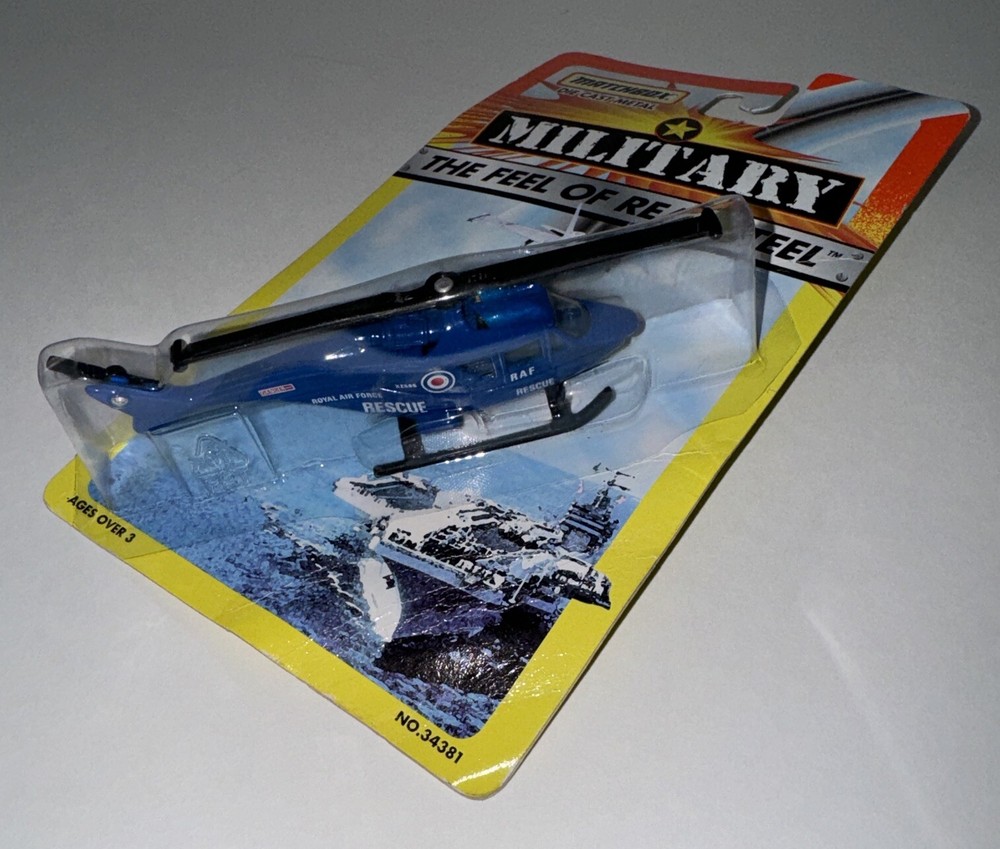 THE FEEL OF REAL STEEL Rescue Helicopter Matchbox MILITARY