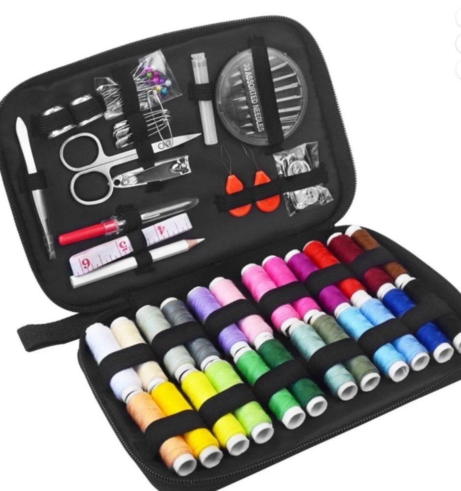 Portable Sewing Kit for Beginners Kids Emergency Repairs DIY Home Projects