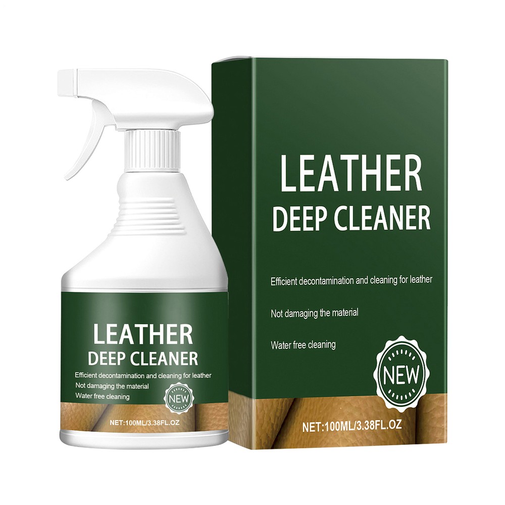 Leather Cleaner Spray 100ml for Car Seats Sofa Coat Handbag Care