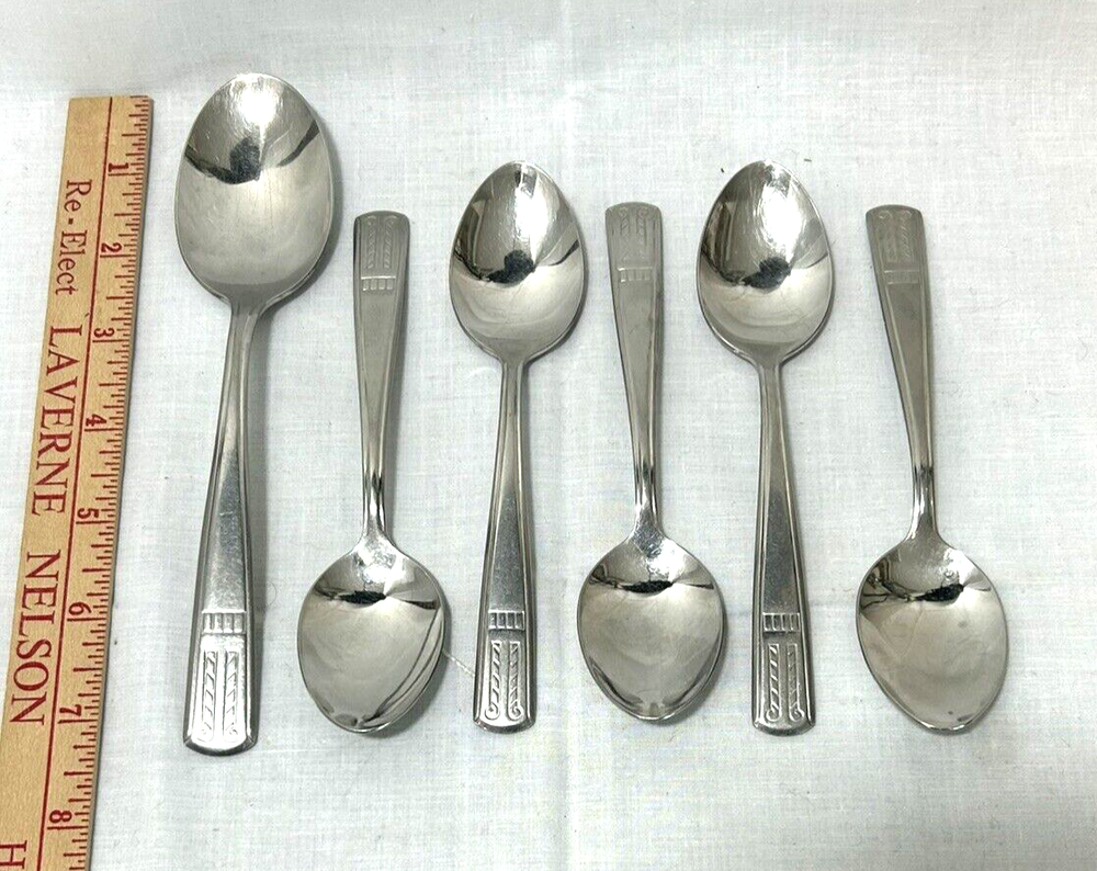 Providence Elegance Stainless Flatware USA  6 Pc 1 Tablespoons 5 Teaspoons