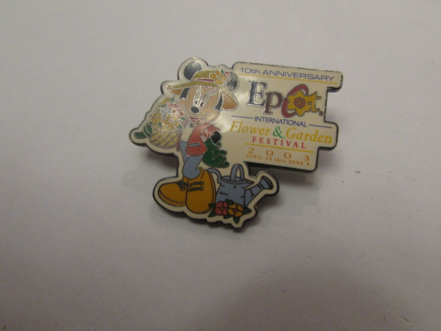 Disney Epcot  Flower Garden Festival 10th Anniversary Minnie Pin