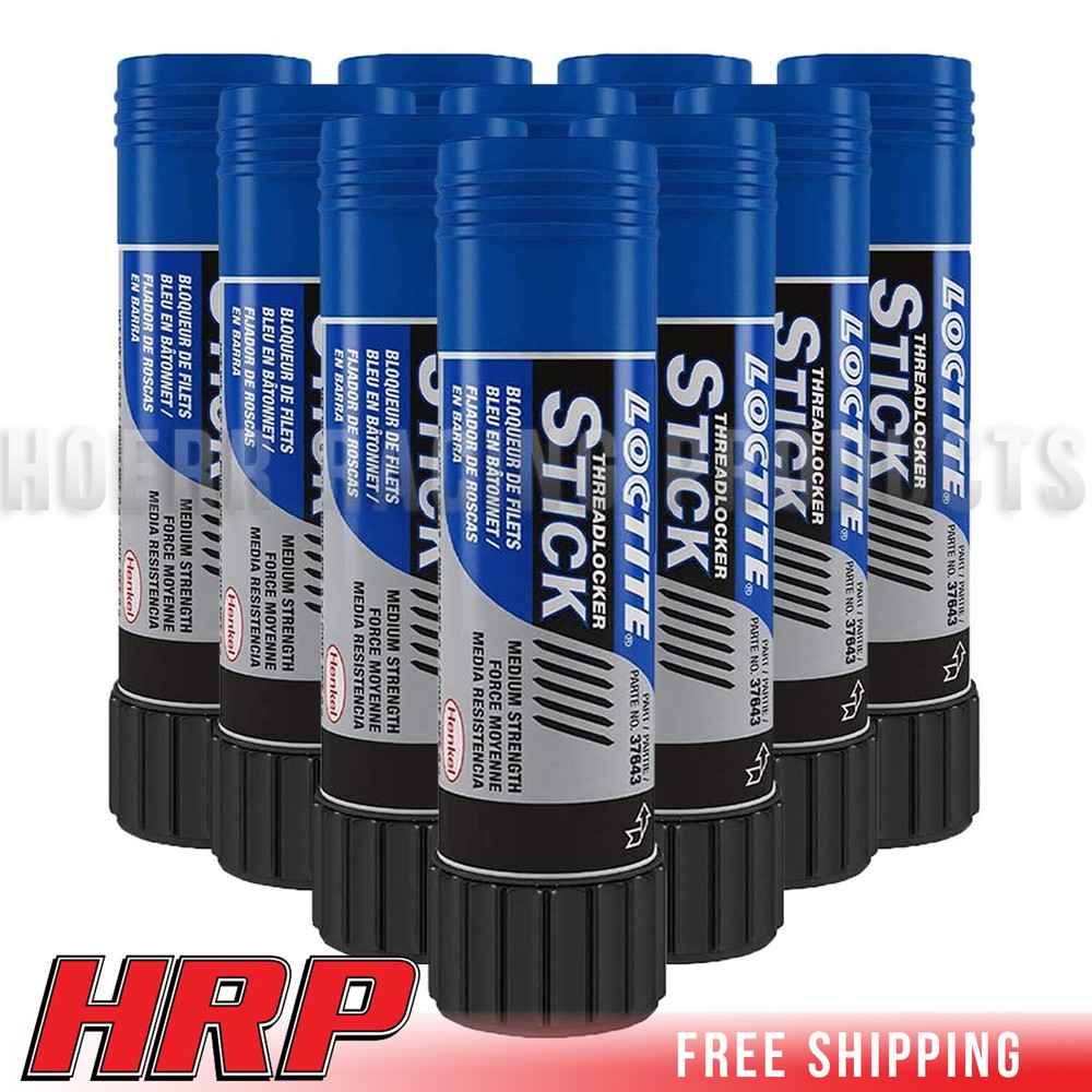 Loctite 506166 Blue Medium Strength Threadlocker Stick, 9-Gram, 10 Pack