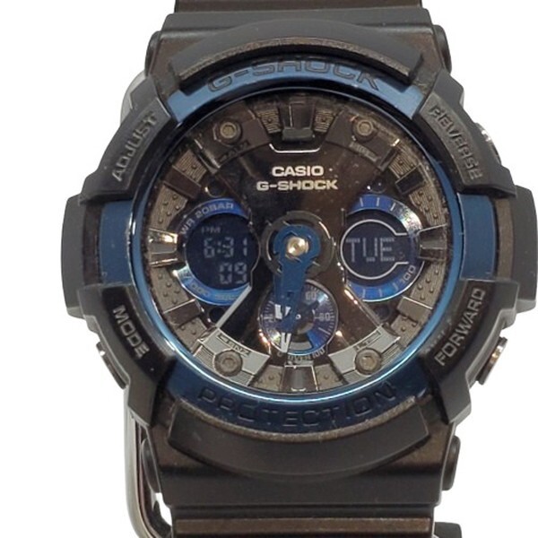 Used Casio G-Shock Watch GA-200Cb Ana-Digi Digital Ana Shock Resist Round Face