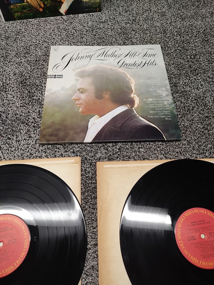 Johnny Mathis All-Time Greatest Hits 1972 Vinyl Double-LP Record Compilation