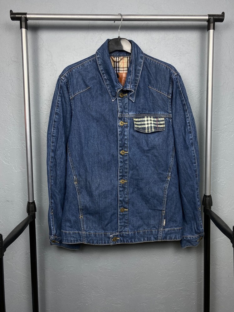 Burberry Vintage Mens Denim Jacket Size L