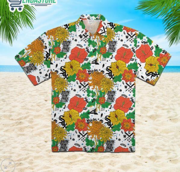 cute White Sox Hawaiian Shirt summer best gift Mom gift 3D aloha