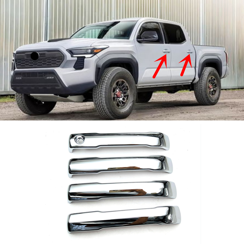 ABS Chrome Car Side Door Handle Cover Trim 4pcs For Toyota Tacoma 2024