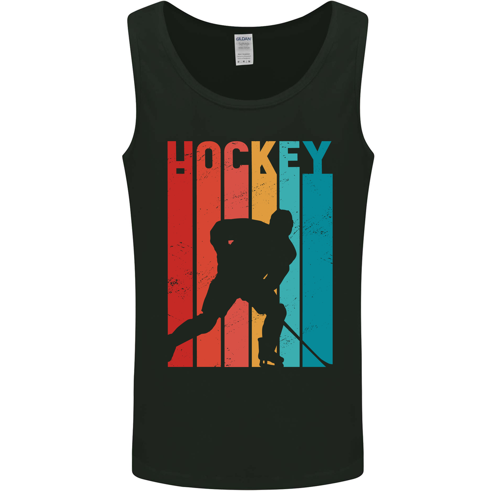 A Retro Ice Hockey Player Mens Vest Tank Top