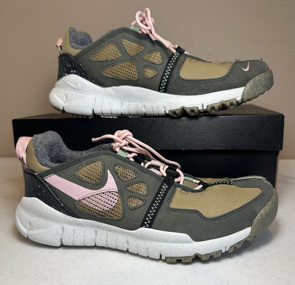 NIKE FREE TERRA VISTA BROWN KELP/PINK GLAZE-SEQUOIA SIZE MENS 9.5 CZ1757-300