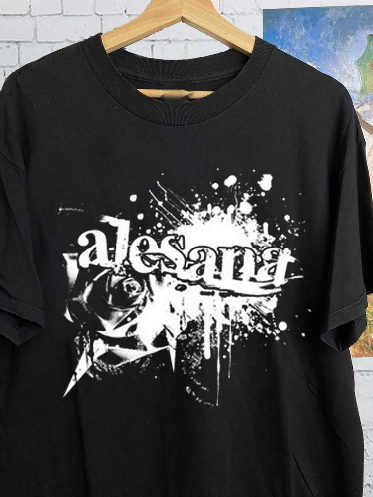 NEW Popular Alesana Black Rose Band Black Unisize T-Shirt