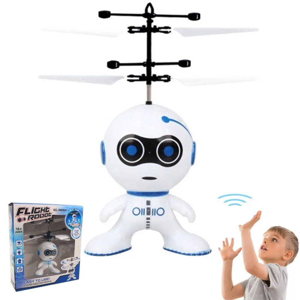 STEM Flying Robot Drone Toy for Boys Ages 3-10 - Mini Remote Control Drone