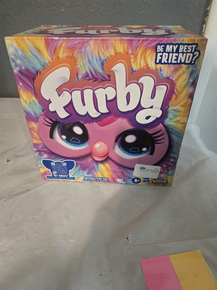 Fury Rainbow Tie Dye Interactive Animatronic Plush Toy