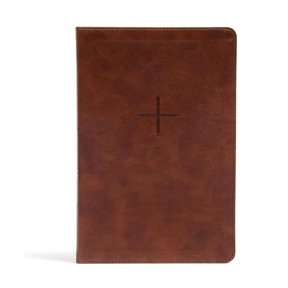 CSB Every Day with Jesus Brown Leather Bible 365-Day Devotional Reading Plan