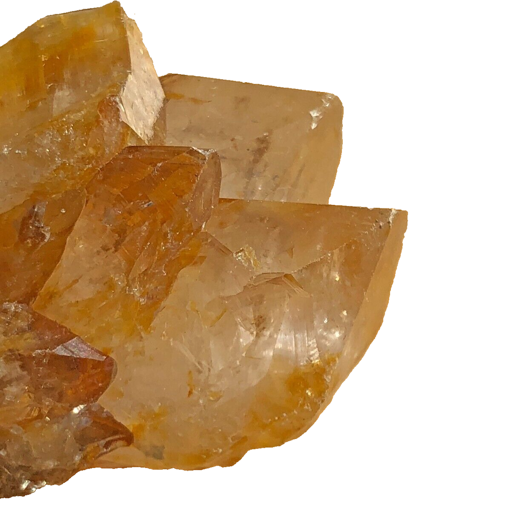 White and Citrine SPIRIT QUARTZ Cactus Crystal CC4496