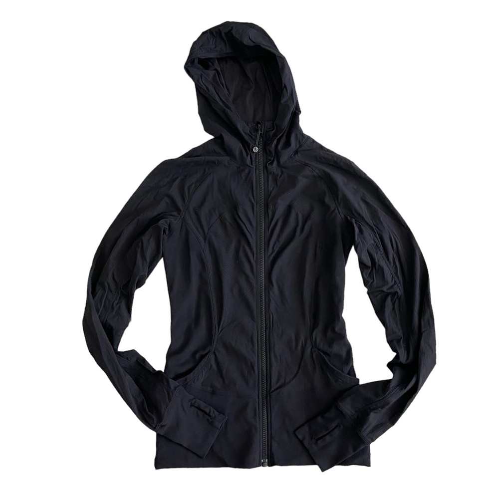Lululemon In Flux Jacket Reversible Hooded Black Size 6