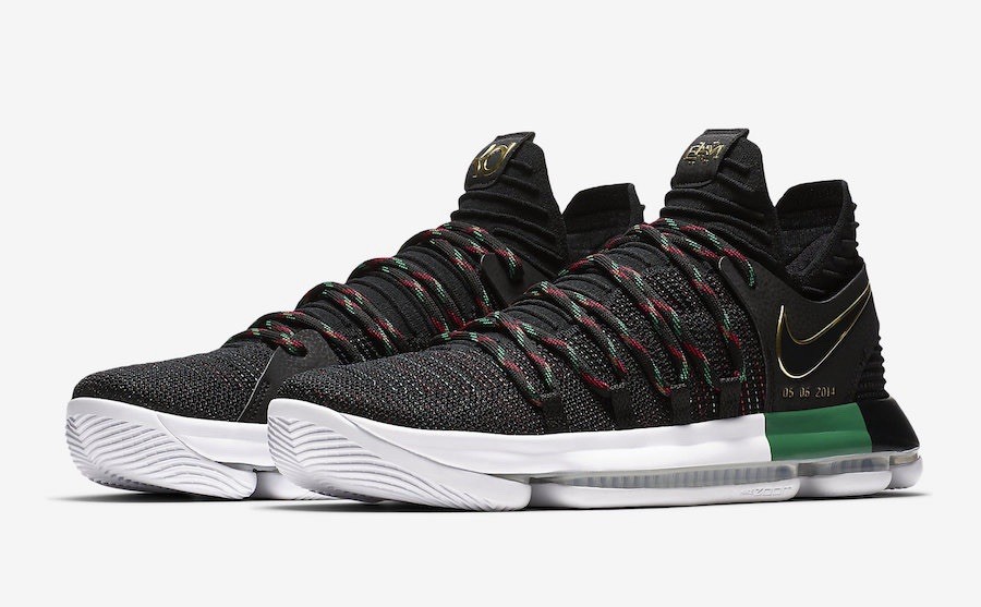 Nike Zoom KD 10 Limited BHM Basketball Shoes Size 10