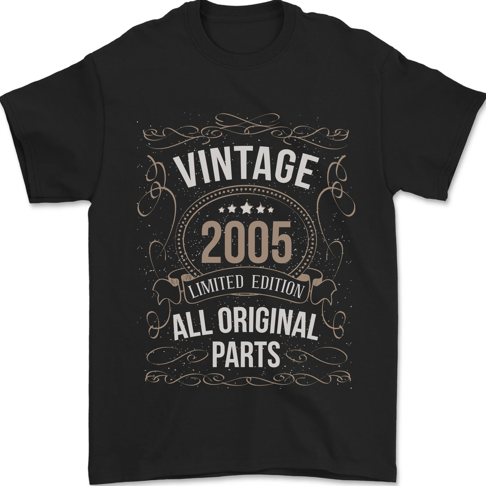 20th Birthday Limited Edition 2005 Mens T-Shirt 100% Cotton