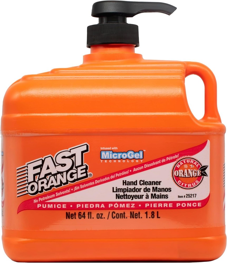 Permatex Fast Orange Pumice Lotion Heavy Duty Hand Cleaner 64 oz
