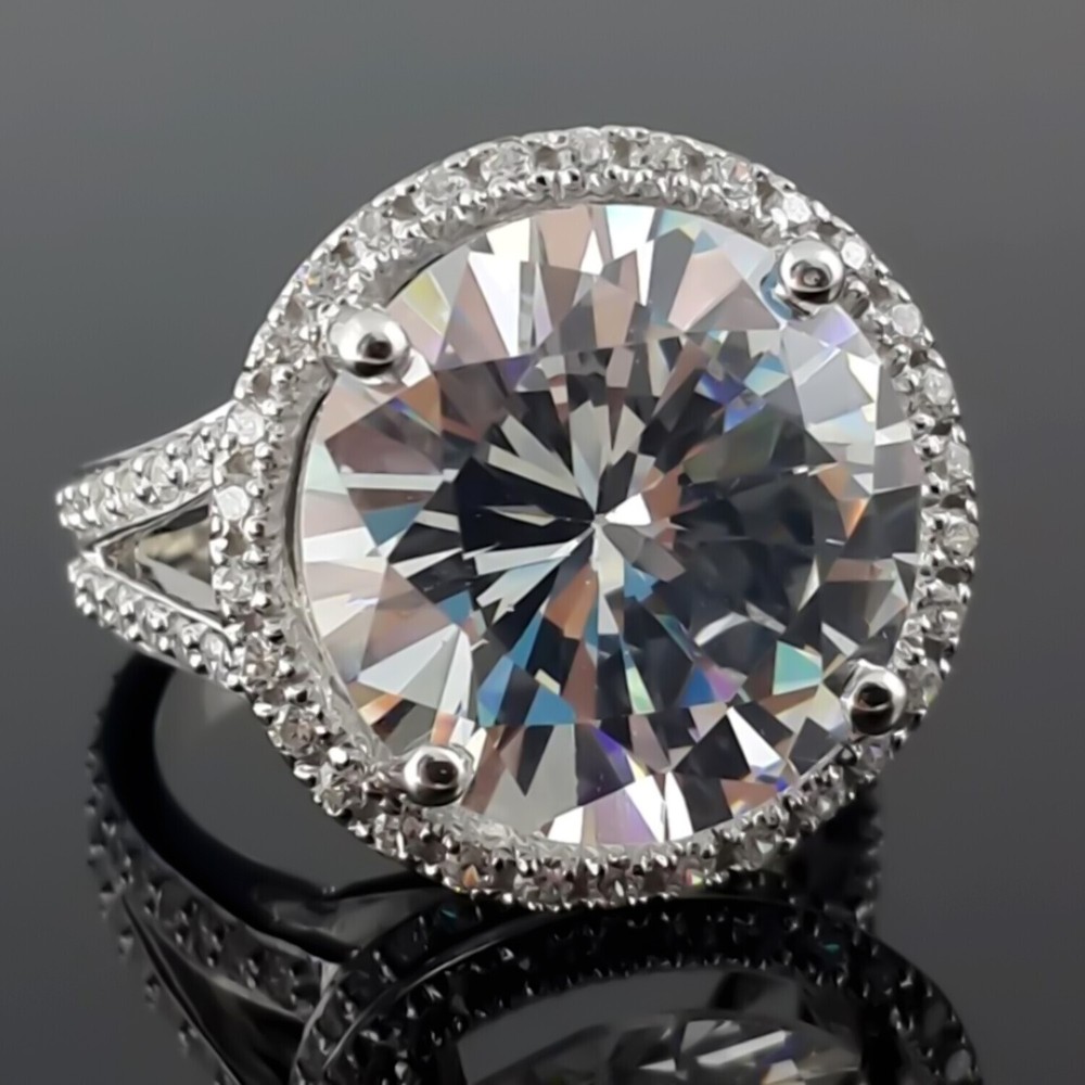 10.00 Ct Certified White Diamond Solitaire Ring Classic Engagement Ring