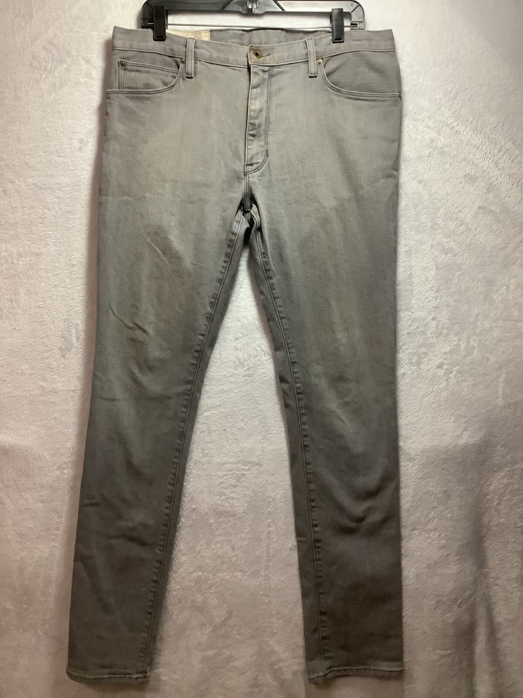 Double eleven Utility Mark Men's size 34 x 32 measured Grey denin Pants-image